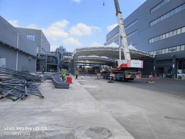 淄博東岳集團施工現場