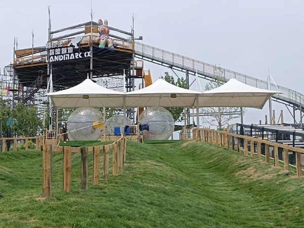 北京阿爾法探險營地膜結構車棚