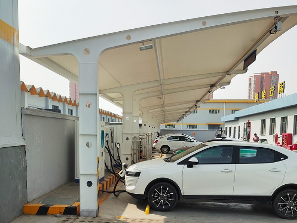小區充電樁適合安裝膜結構嗎
